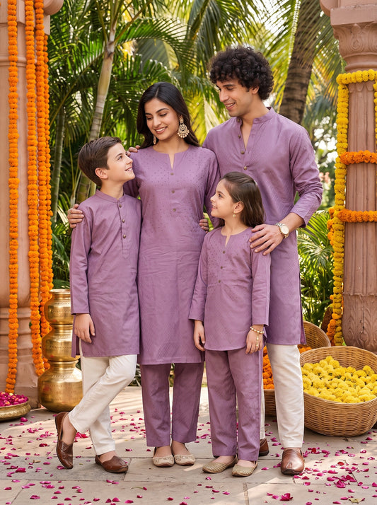 Family Matching Outfits – Cotton Ethnic Wear