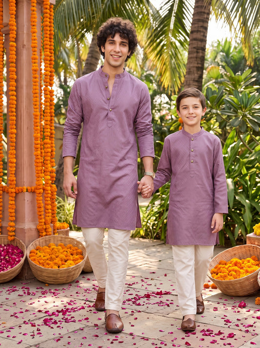 Father & Son Matching Outfits – Cotton Ethnic Wear