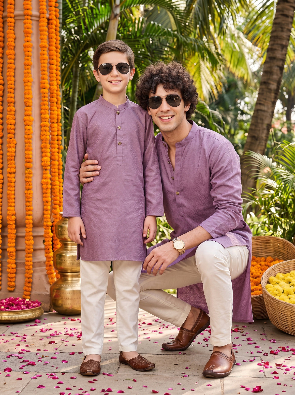 Father & Son Matching Outfits – Cotton Ethnic Wear